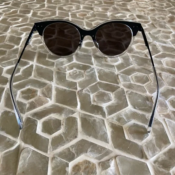 BOTTEGA VENETA 50MM Round Unisex Core Sunglasses in grey/brown BOTTEGA VENETA 50MM Round Unisex Core | Mercari main image 2